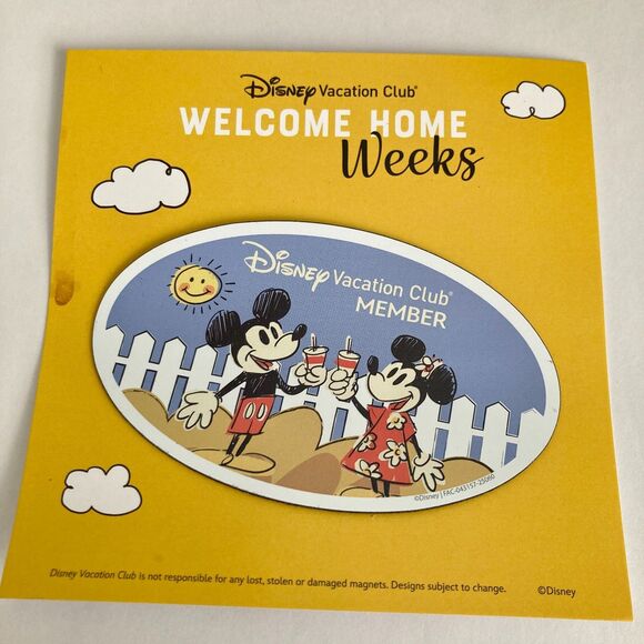 Disney Vacation Club DVC Magnet Car Refrigerator Welcome Home Weeks 2025 - Picture 2 of 4